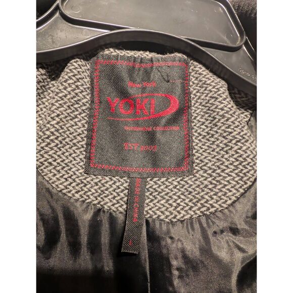 Yoki fitted two toned soft peacoat large - Picture 6 of 7